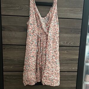 Floral Pink Mini Dress